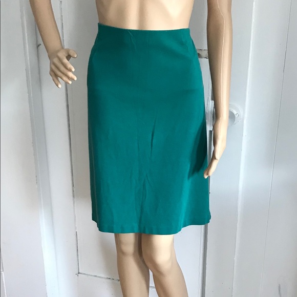 J. Jill Dresses & Skirts - J Jill Green Skirt Stretch Knit Pencil